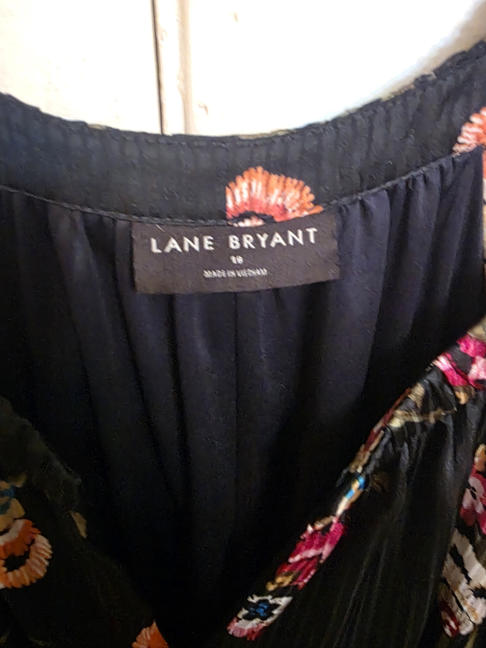 Lane Bryant Black Floral Tiered Midi Dress - Picture 4 of 6